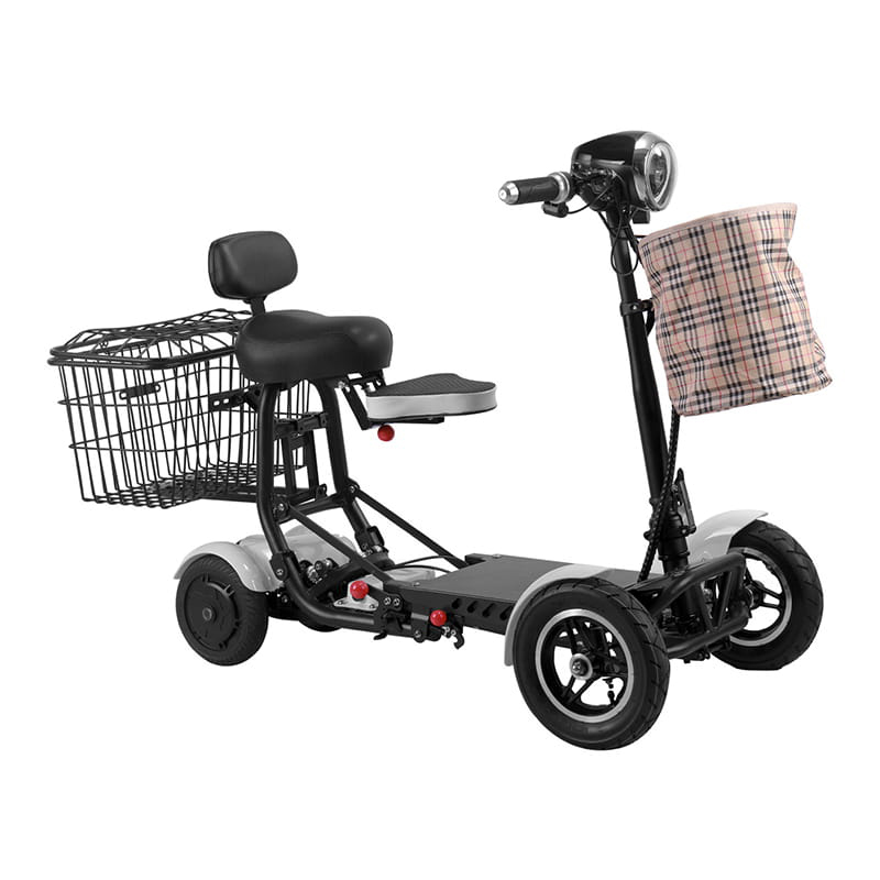 DH0305 CE Approved All Terrain Folding Electric Travel Scooter With Child Seat 4-Wheel Mobility Scooter